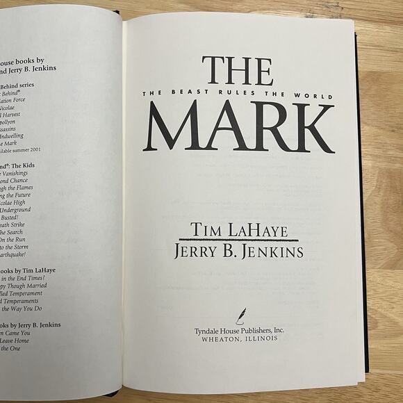 Left Behind Series Hardcover Book 8 The Mark by Tim LaHaye and Jerry B Jenkins - Picture 3 of 7